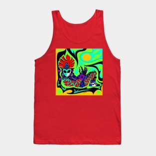 air shoes chak mool dude ecopop pattern Tank Top